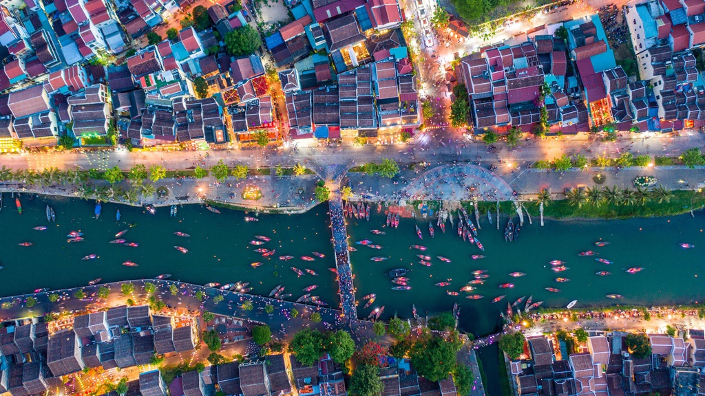 Hoi An Old Town from the sky !